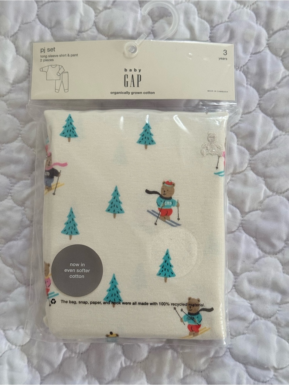 NWT Baby Gap Organic Brushed Cotton pajama set